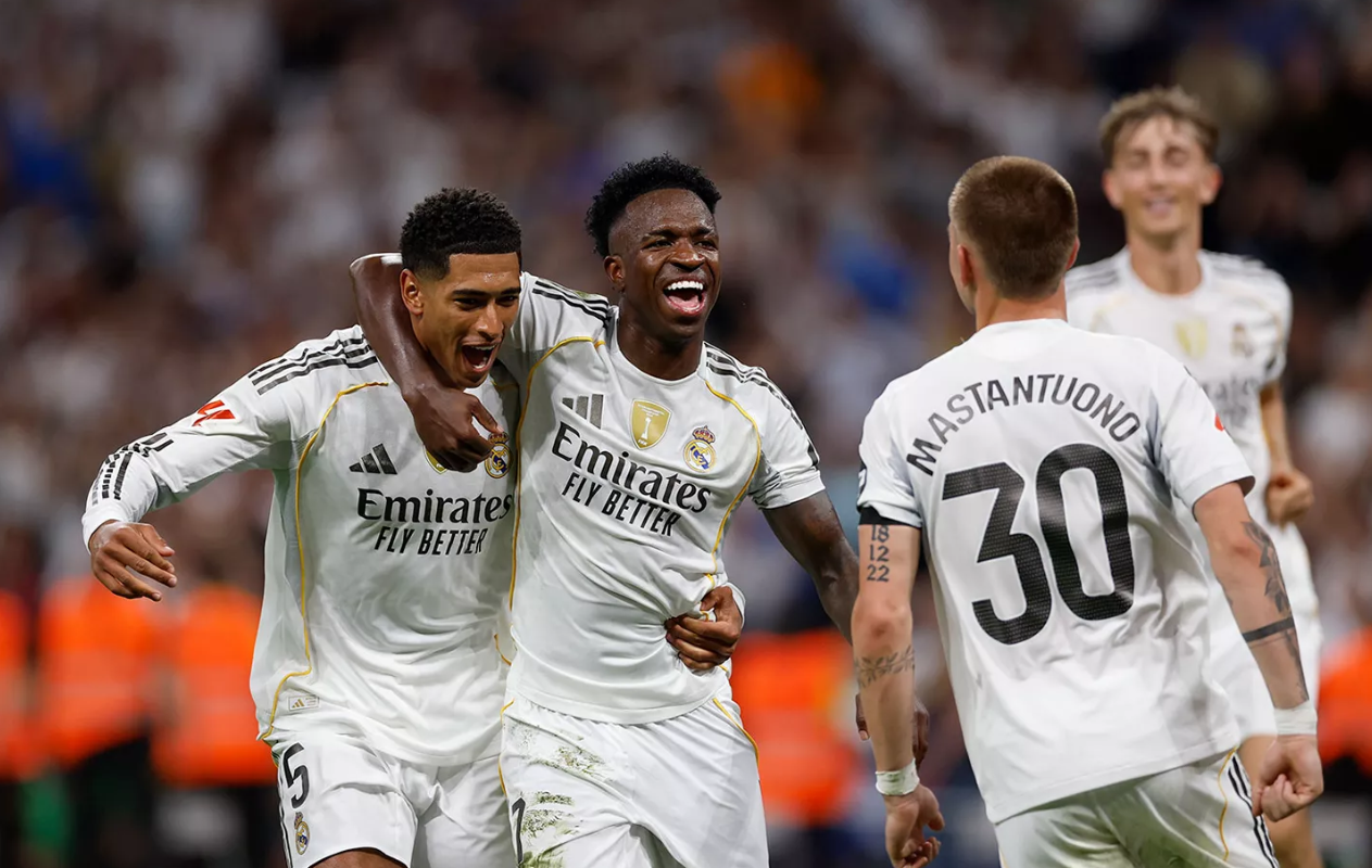 Vinicius Jr. tras anotar gol frente al Villareal
