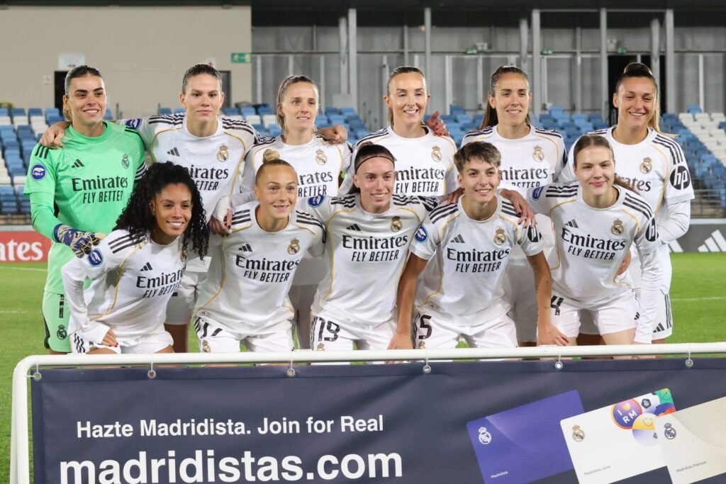 Once inicial del Real Madrid Femenino para el encuentro
