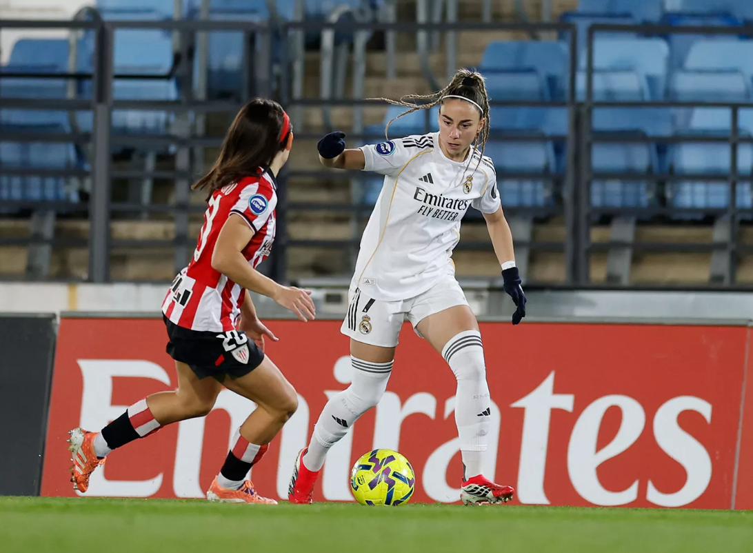 Athenea en el partido frente al Athletic