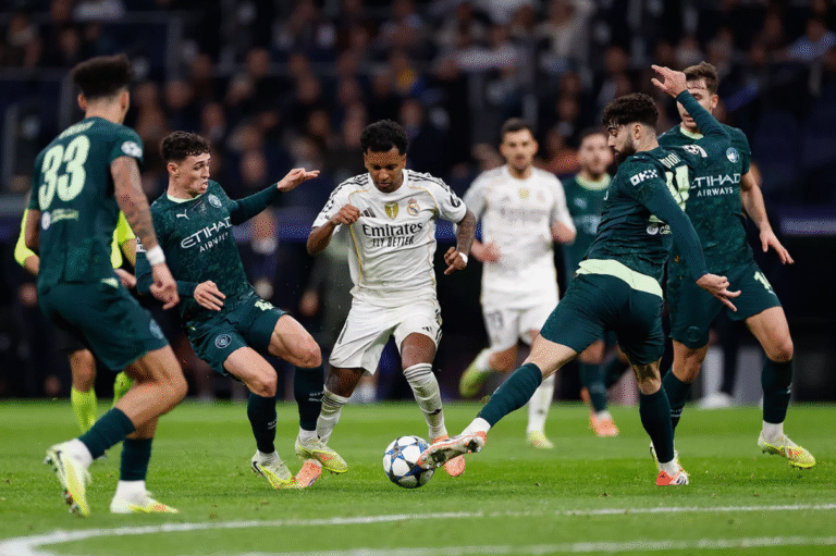 Rogrygo frente al Manchester City